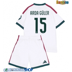 Maglie da calcio Real Madrid Arda Guler #15 Prima Maglia Bambino 2026-27 Manica Corta + Pantaloni corti)